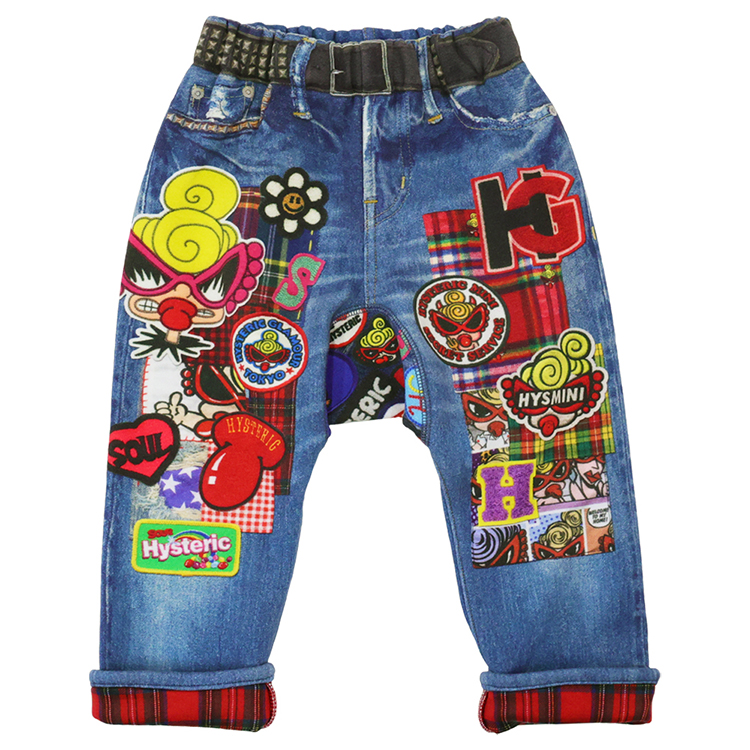 MY FIRST HYSTERIC PUNK MINI ボンバー裏毛 Like a denim Viscotex